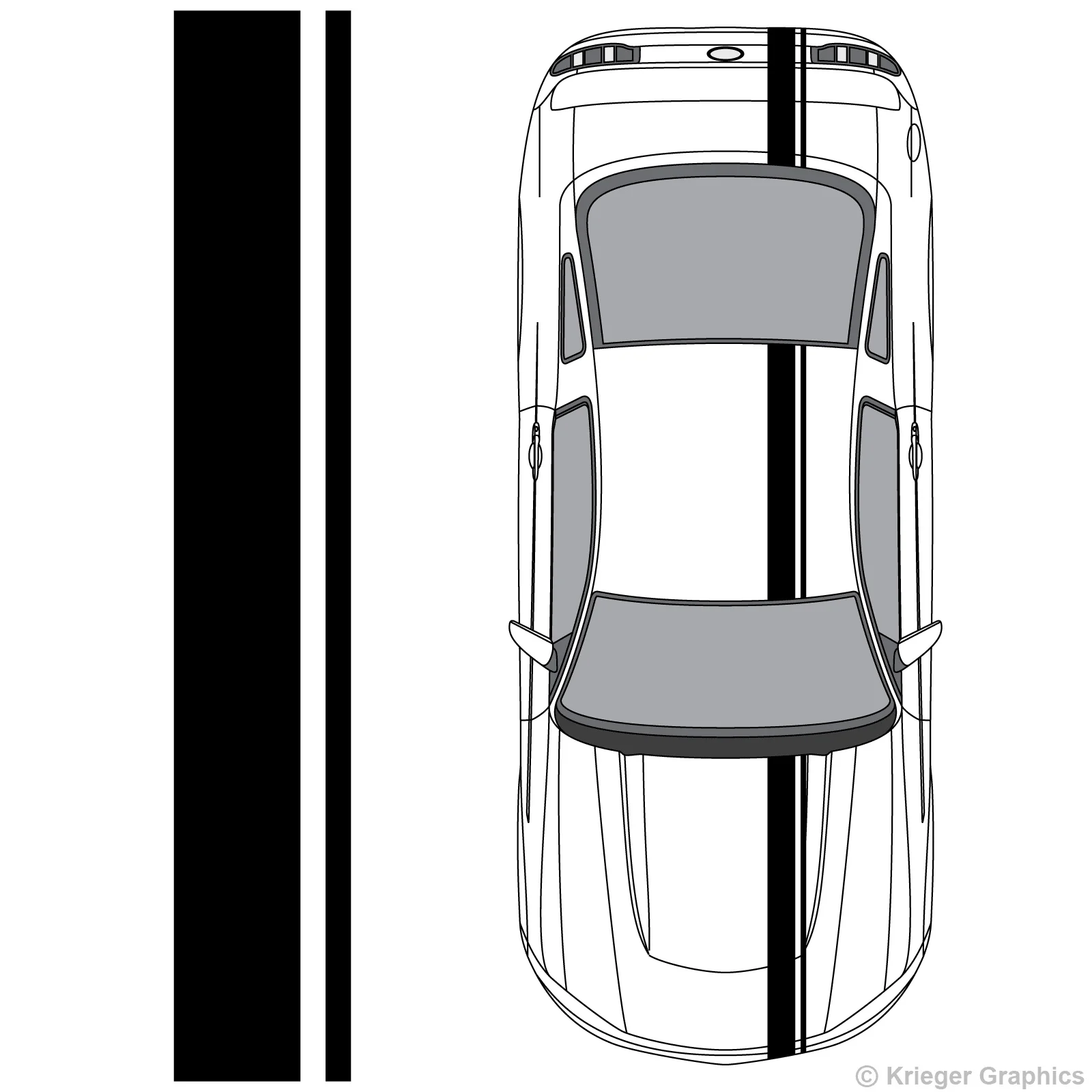 Для Ford Mustang Одиночная офсетная ралли гоночные полосы виниловая полоса наклейка для автомобиля