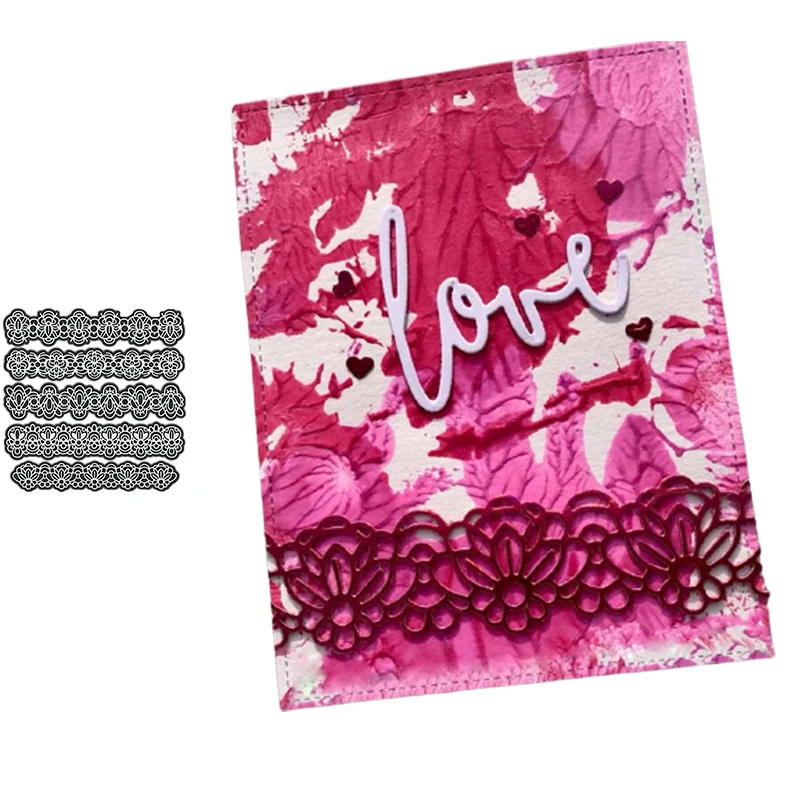 Fancy Borders Decorative Embossing Papercard Crafts Die 2021 Scrapbook Cuts Diy Scrapbooking Photo Album | Дом и сад