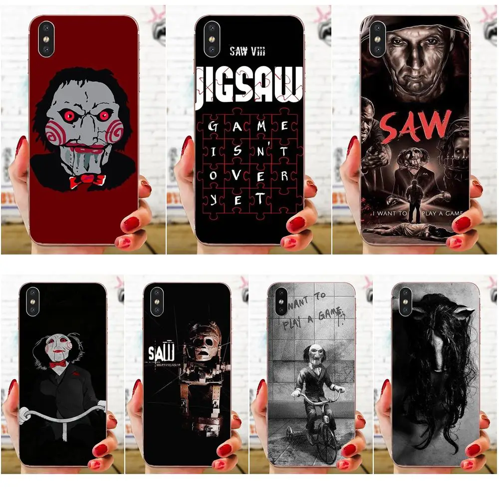 Jigsaw Saw 3d Ultra Thin Cartoon Pattern Cell For Sony Xperia Z Z1 Z2 Z3 Z4 Z5 compact Mini M2 M4 M5 T3 E3 E5 XA XA1 XZ Premium | Мобильные