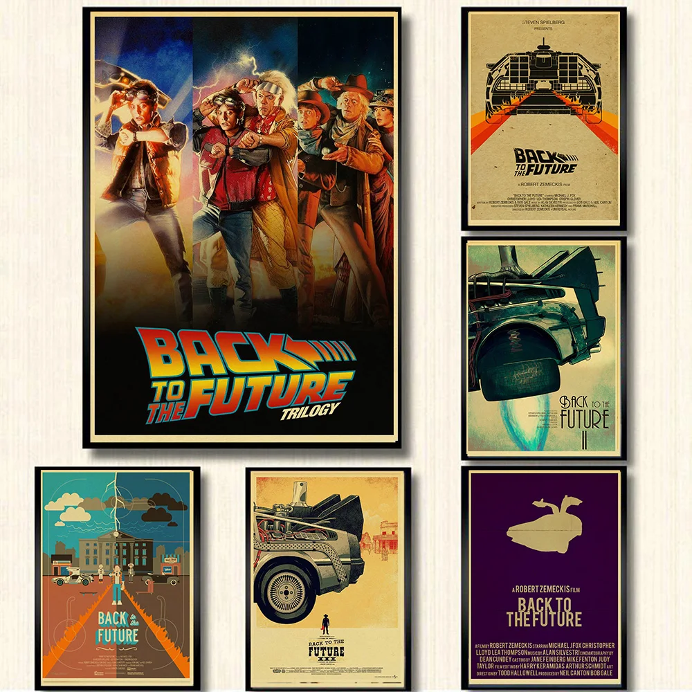 Classic sci-fi movie Back To The Future Vintage Posters For Home/Bar Decor kraft Paper high quality poster