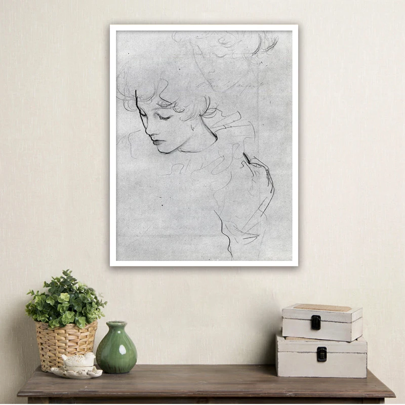 

diy painting by numbers john singer sargent Polly Barnard living room decoration impression portrait paint adult hand drawing