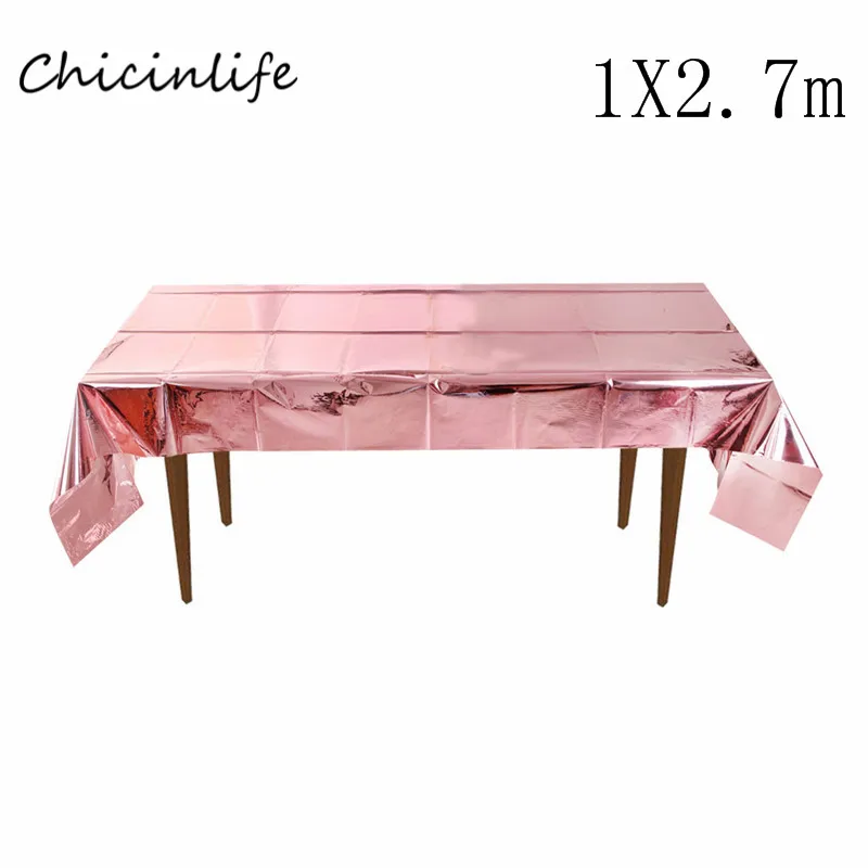 Chicinlife латексные воздушные шары для невесты из розового золота в форме сердца и звезды, девичник, украшение для свадебной вечеринки - Цвет: Table Cloth