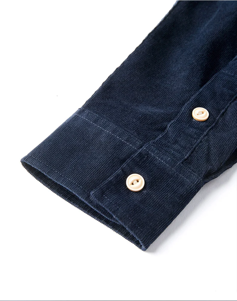 KUEGOU осень хлопок толстая синяя рубашка мужская одежда на пуговицах Повседневная приталенная с длинным рукавом для мужчин Модная брендовая блуза 6626