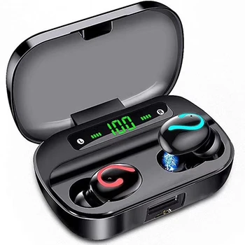 

HBQ Q61 Outdoor Sports Stereo LED Display Rechargeable Binaural Call IPX7 Waterproof Mini Earbuds Wireless Bluetooth Earphones