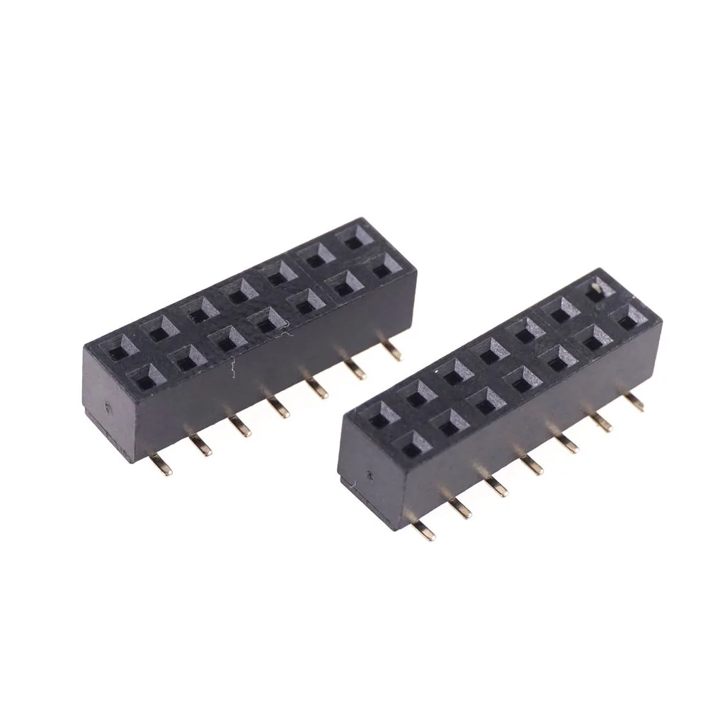 100 шт. низкопрофильный SMT гнездо заголовка 2 54 мм 0 &quotшаг 2x7 Pin 14 положение