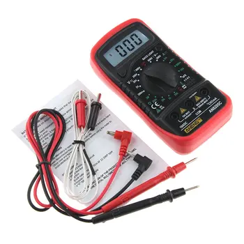 

Professional Digital Multimeter AN8205C LCD Display Digital Multimeter AC/DC Thermometry Ammeter Voltmeter Ohm Meter Tester