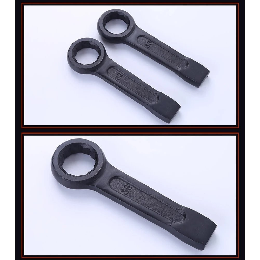 Durable Ring Type Straight Shank Tool Steel Practical Anti Explosion Box End Wrench Professional Hardware Portable Striking
