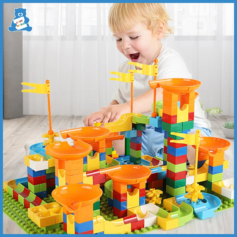 330 шт. Marble Run Block мини блоки Воронка игрушка горка строительные наборы городские