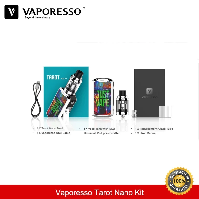 Vaporesso Таро Nano Kit 80 Вт бокс мод с баком Vape VECO 2 мл атомайзер катушка EUC испаритель