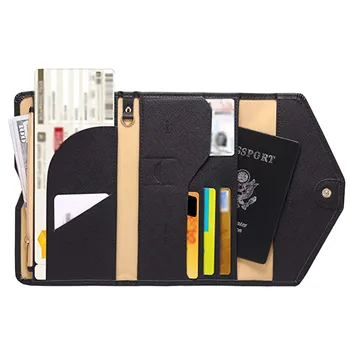 

Men Multi-purpose Wallet Neutral Travel Tri-fold Passport Document Organizer Card Holder for men women Holders wallet #25