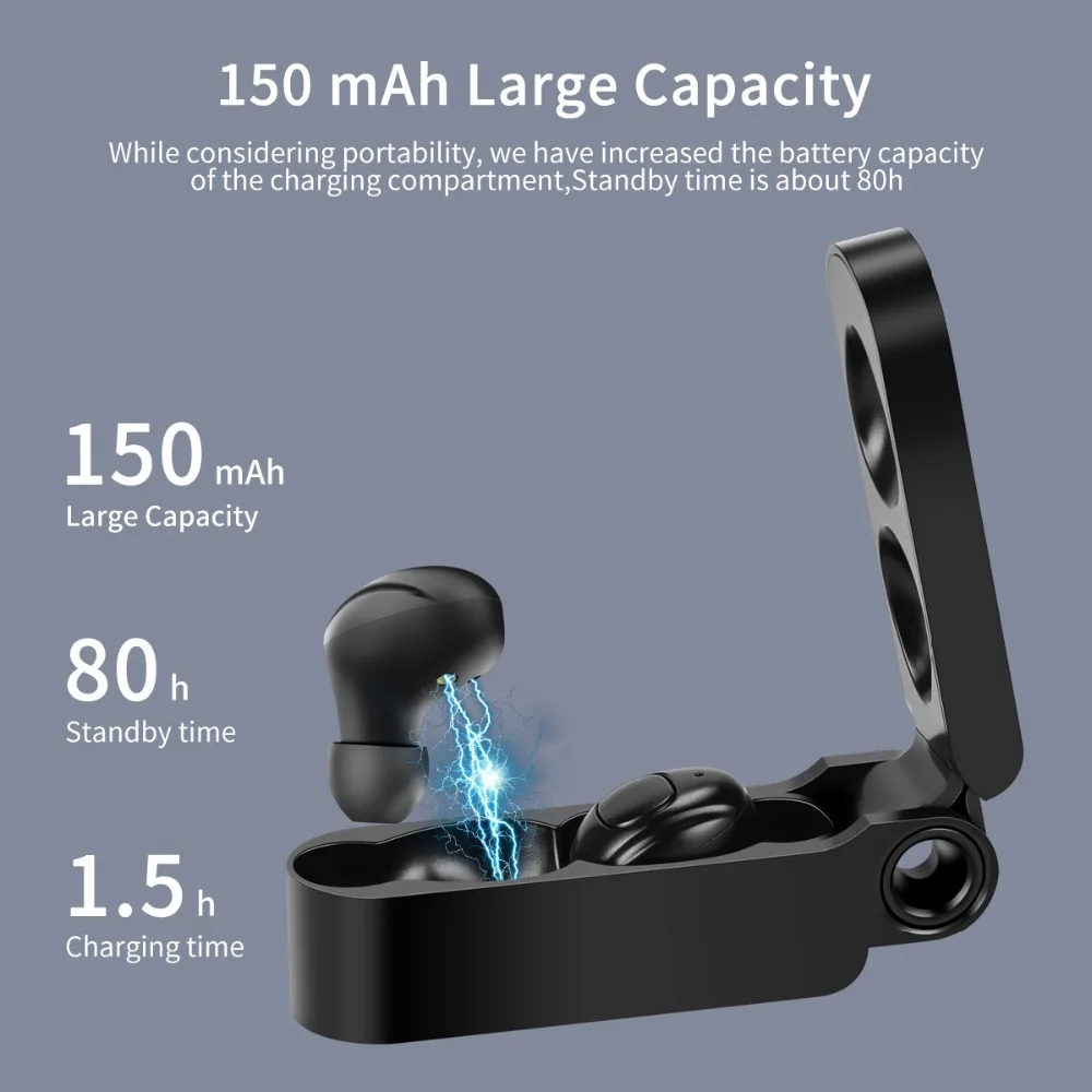 Fineblue F MAX мини-наушник bluetooth TWS настоящая Беспроводная стереогарнитура Для iphone 11 xiaomi Беспроводные наушники с зарядным устройством