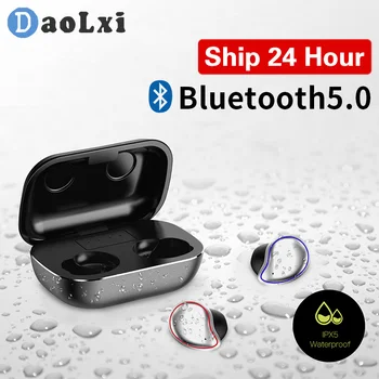 

DaoLxi touch control wireless earphones seamless mini Bluetooth 5.0 headphone noise cancelling 3D TWS stereo headset earbuds