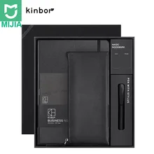 Xiaomi Kinbor Бизнес ручка для записной книжки наборы подарочных коробок карандашей, пенал шариковая ручка закладки Многофункциональная офисная Конференция расходные материалы