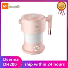 01 Deerma DH200 складной электрический чайник с защитой от автоматического отключения воды бойлер чайник мгновенный нагрев нержавеющая сталь 0.6л