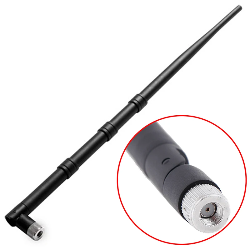 Top Quality 9DBI IP Camera RP-SMA 2.4G Wi-Fi Booster Wireless Antenna For Router Network PC Black Components Accessories