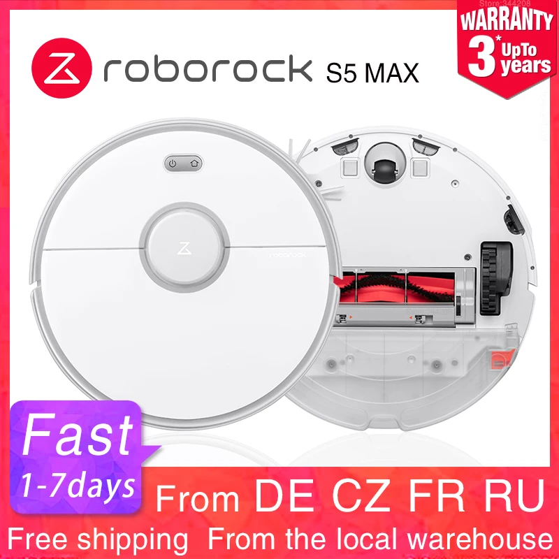 2020 New Roborock S5 Max Robot Vacuum Cleaner Automatic Smart Planned Sweeping Dust Sterilize Washing Mop APP WIFI|Vacuum Cleaners| - AliExpress