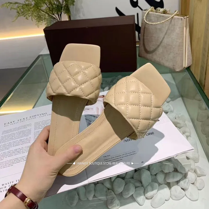 Lattice-flat-Slippers-Women-2020-Summer-Outdoors-Sandals-Women-Casual-Beach-Shoes-real-leather-Woman-flipflops (1)