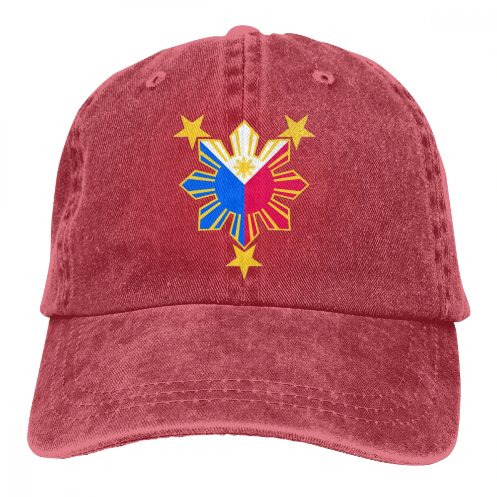 Filipino Pride Star Sun Casquette темно-синие унисекс Мужские Женские джинсовые бейсболка с ремешком кепки регулируемые Гольф папа шляпа