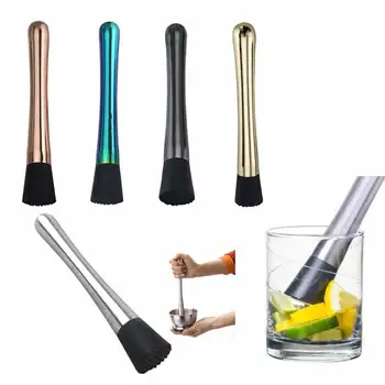 

Cocktail Muddler Stainless Steel Bar Mixer Barware Mojito Cocktail DIY Drink Fruit Muddler Crushed Ice Barware Bar Tool