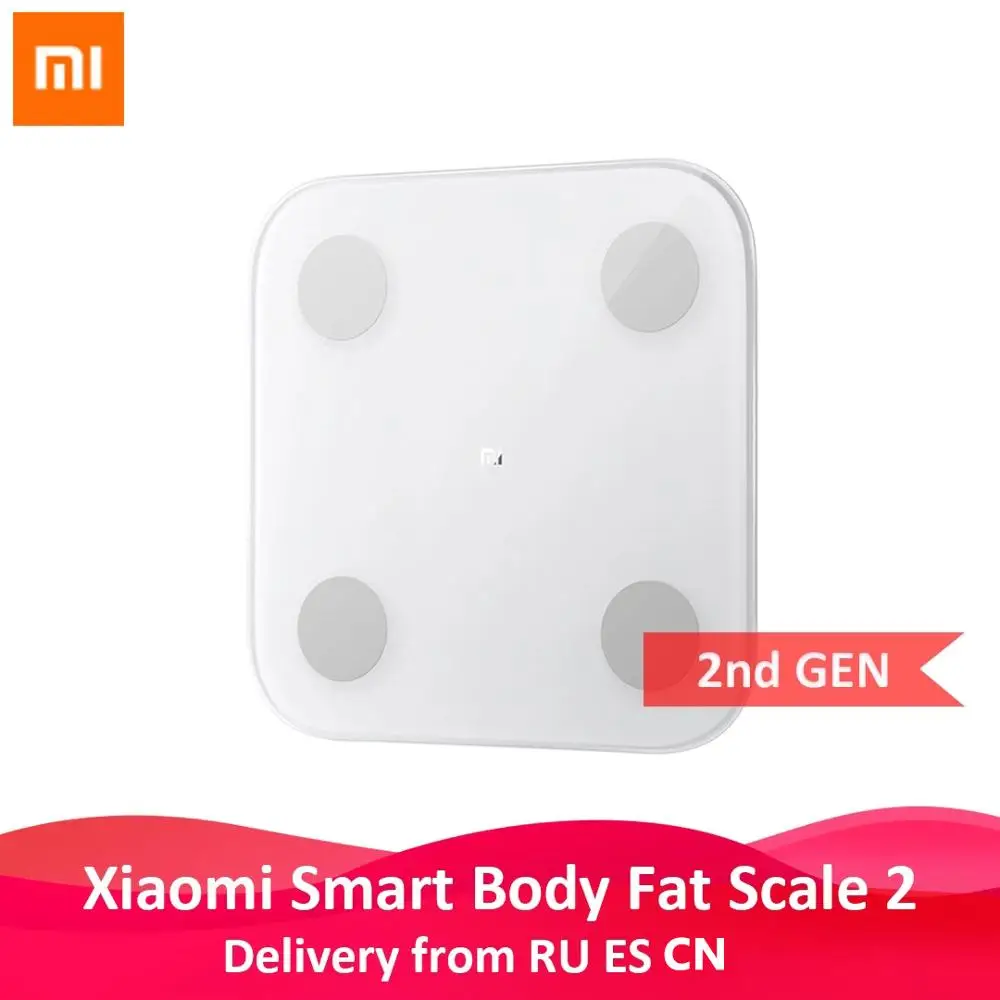 Оригинальные смарт весы Xiaomi Mi Smart Scale 2 Bluetooth 5 0 ИМТ 13 для определения индекса массы
