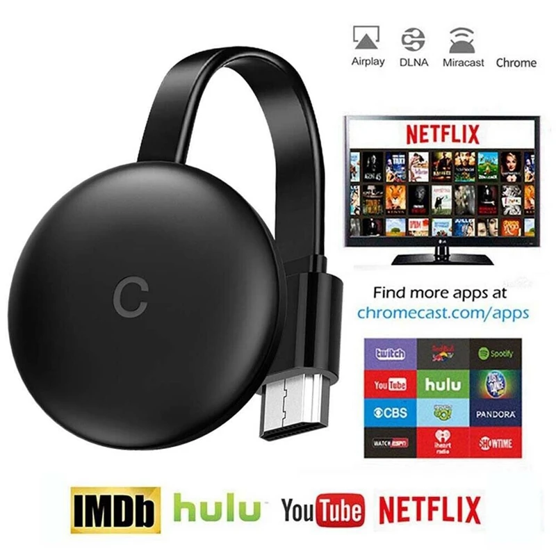 Приемник для беспроводного отображения интерфейса HDMI Wi Fi 4K 1080P адаптер