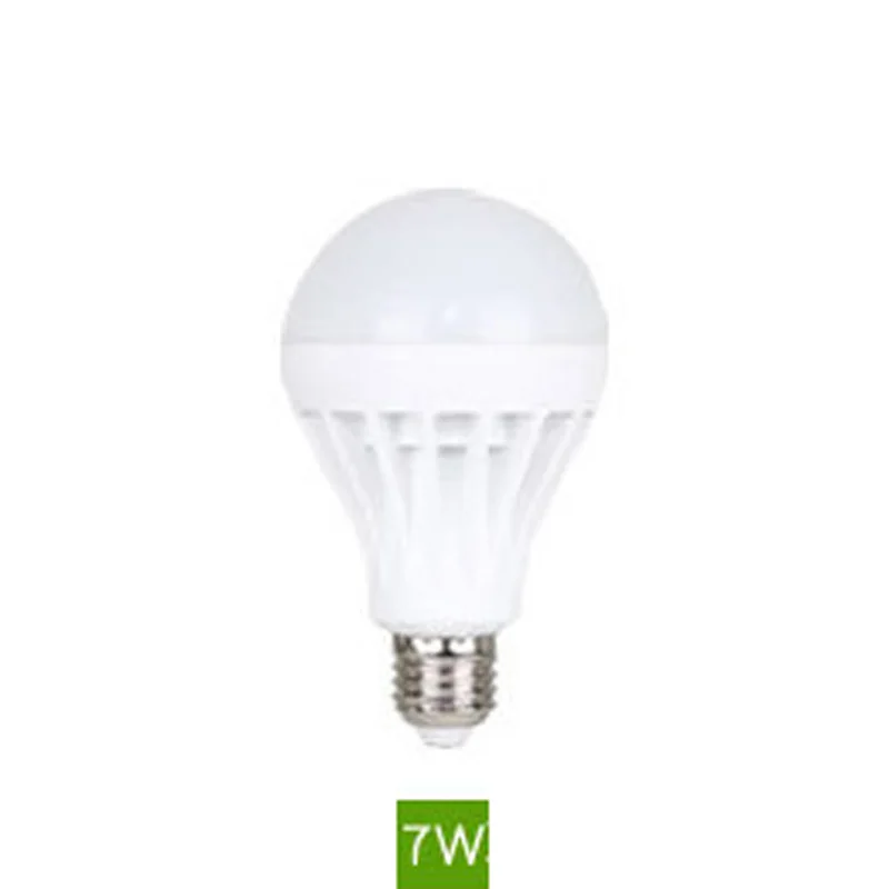 220V E27 Energy Saving LED Intelligent Emergency Bulb Lamp 5/7/9/12W 6000-6500K - Цвет: E27
