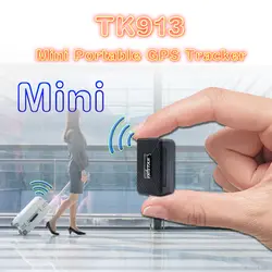 TK913 Мини Портативный gps трекер с 1500 мАч мощный магнит устройство слежения за автомобилем бесплатное приложение поддержка истории