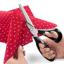 Sewing Dressmaking Tailor scissors Shear Pinking Scissor Leather Handicraft Upholstery Tool Sewing Accessories fabric scissors tailor shear sewing cut pinking scissor leather craft fabric upholstery tool textile denim cutter sewing tool gold