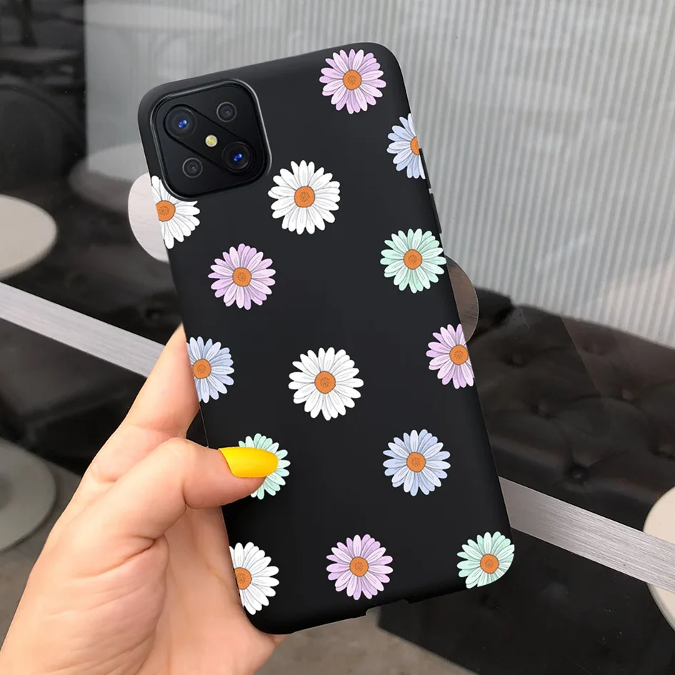 For OPPO Reno 4Z 5G Reno4Z CPH2065 Case Phone Cover Flower Cartoon Protective Bumper Funda Soft Coque For OPPO Reno4 Z A92s Etui