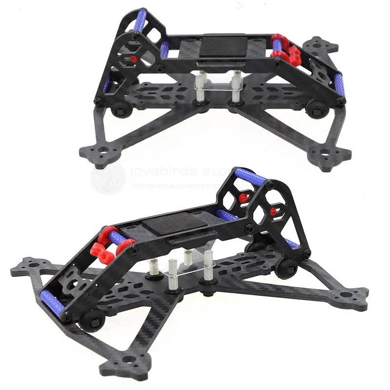 Acrobrat 163 3 дюймовая четырехосная рамка из углеродного волокна для DIY FPV мини