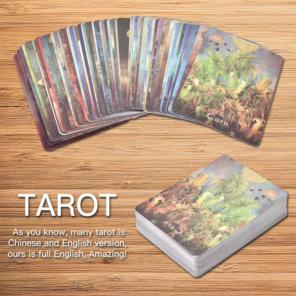 Новые 64 шт Lakens Tarot Kaarten Mystieke Sjamaan Tarot Kaart Tafel Dek Настольные игры для Familie Вечерние игры# N