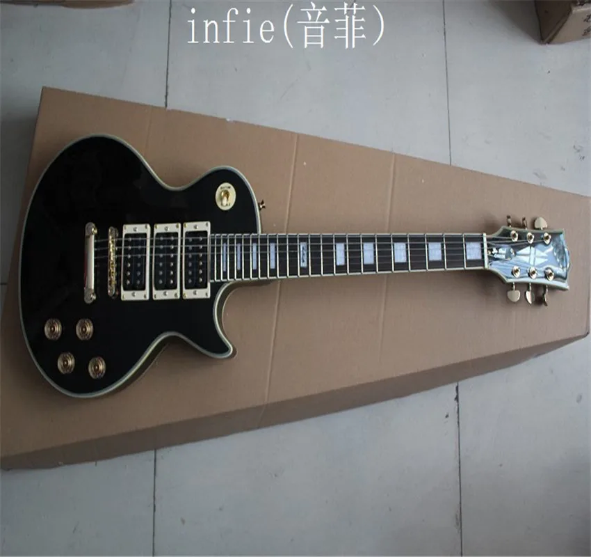 Wholesale Top quality 6 strings electric guitar custom - three pieces of pick-up with gold hardware | Спорт и развлечения