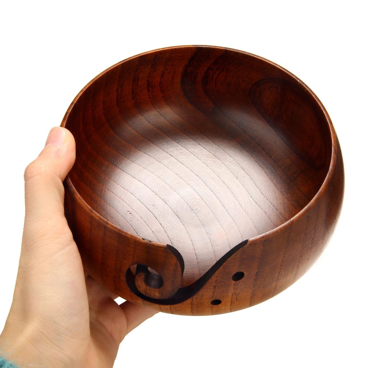 14-15 см ручная работа деревянная пряжа для вязания крючком для хранения чаши для вязания игл держатель для хранения для домашних принадлежностей
