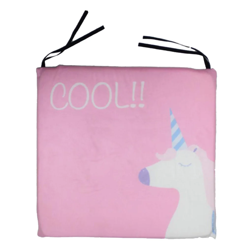 Dining Chair Seat Pads Waist Pillow Non-Slip Kitchen Chair Cushions Pads Waist Pillow with Ties Home Decoration 