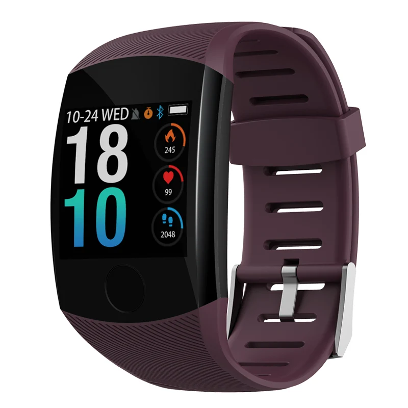 Wine red Новые умные часы 1.3TFT большой экран умные часы пульсометр кровяное давление монитор здоровья водонепроницаемые спортивные умные часы для мужчин и женщин - Цвет: Wine red