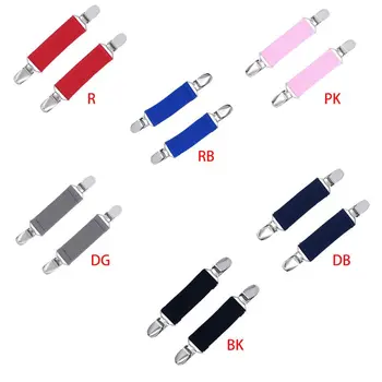 

Kids Baby Boy Girl Elastic Mittens Metal Clips Solid Color Duckbill Gloves Clamp Rubber Band Tight Steel Grip