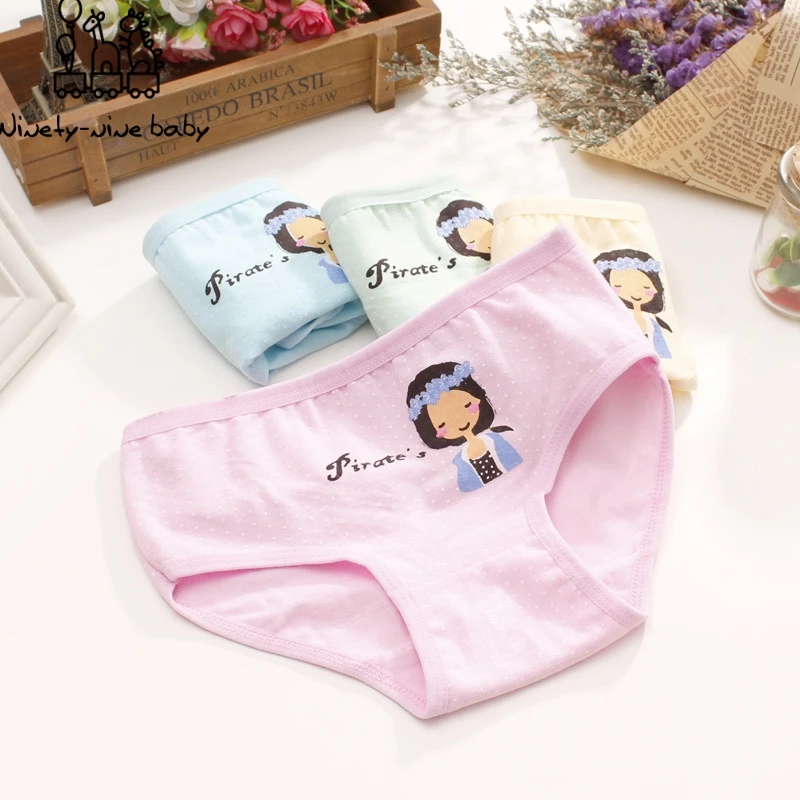 

6pcs/lot Girls Underwear New Children's Clothing Soft Cotton Panties for girls Lovely Cartoon Printed Underpants Kids Clothing