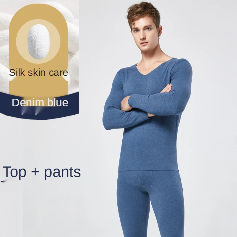 Women Thermal Underwear Trendy Thermal Underwear Men Cotton Mulberry Silk Fashion Long Johns Comfortable Spring Summer Autumn