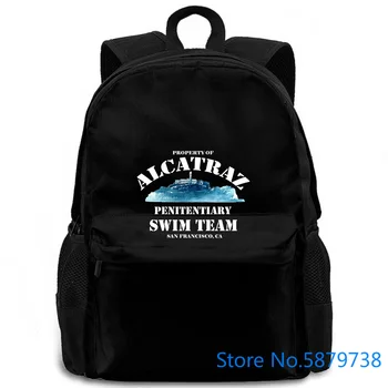 

Alcatraz Swimer Team, Hot Selling Personality women men backpack laptop travel school adult student