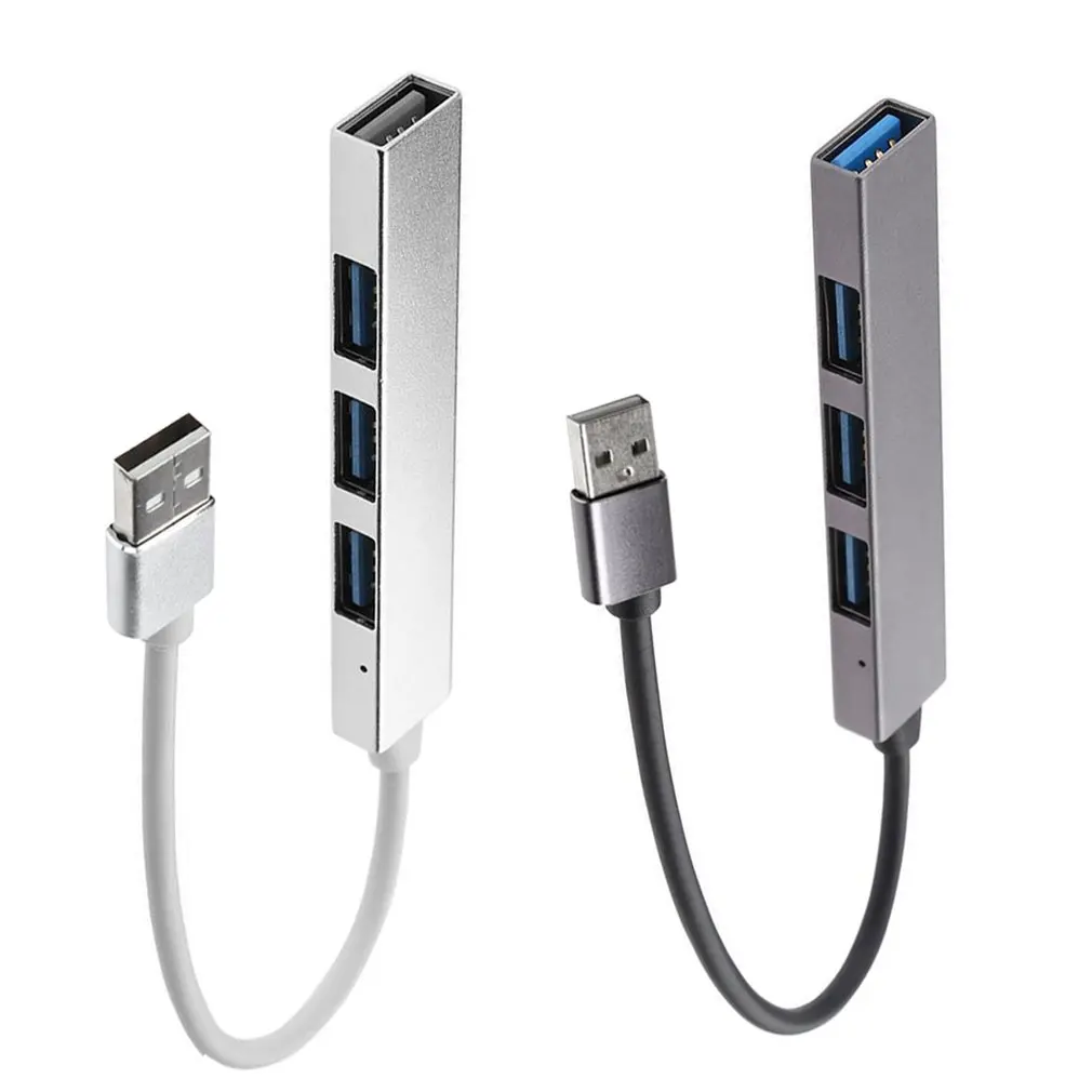 Мульти USB 3,0 концентратор 4 порта Высокоскоростной тонкий компактный расширительный портативный разветвитель для Mac ноутбука ПК мини usb-хаб