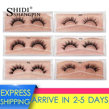 

SHIDISHANGPIN 100% Real Mink Lashes Natural False Eyelashes Thick Mink Eyelashes Makeup Lashes Eyelash Extension maquiagem