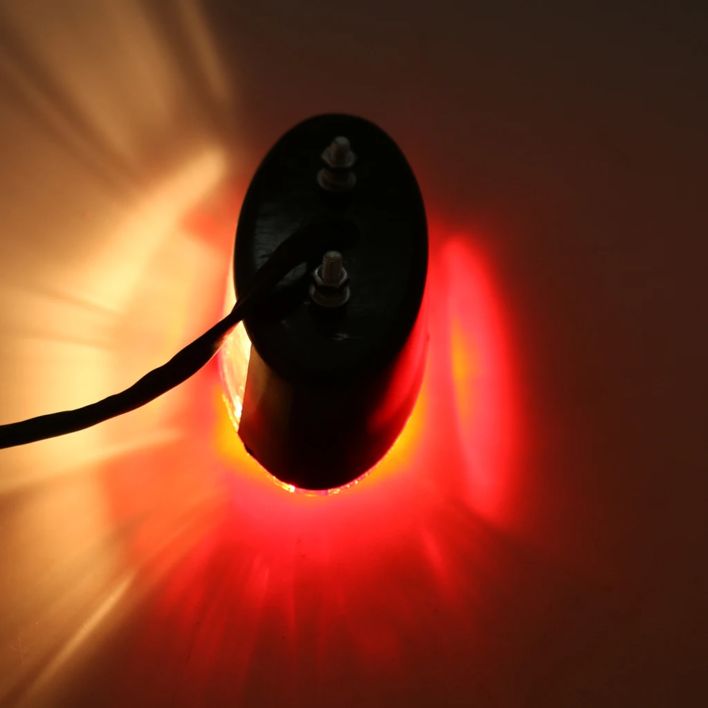 12V Bulb Motorcycle Quad ATV Running Brake License Plate Tail Light