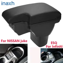 Accoudoir de voiture pour NISSAN juke, boîte pour Infiniti ESQ 2010 2019, accessoires détails intérieurs, boîte de rangement de pièces de rénovation USB 
