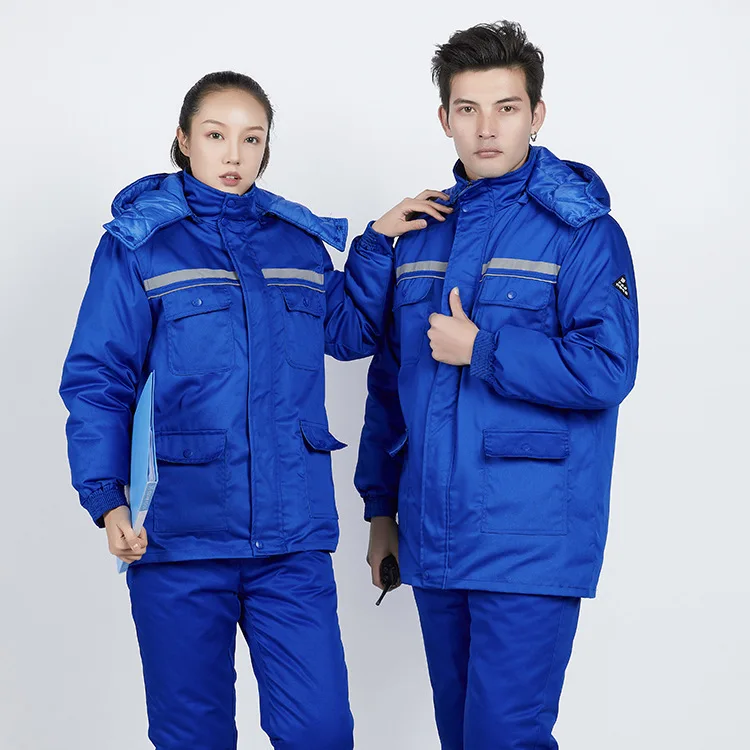

Winter Labor Suit Single Blouse Outdoor Warm Cold Work Clothes Men And Women Workwear