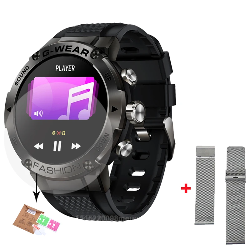Sports Smart Watch Men BT Phone Call Customize Watch Faces Music Fitness Tracker Super Long Standby Smartwatch Android IOS K28H 