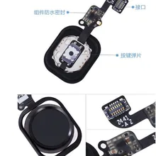 100 шт. новая кнопка Home с гибким кабелем для iPhone 6 4," /6 plus 5,5" черный/белый/золотой кнопка Home Flex сборка