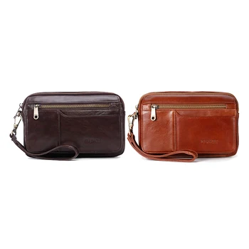 

PI UNCLE Leather Clutch Bag Men's Youth Trend Envelope Bag Clutch Bag Clutch Bag Large Capacity