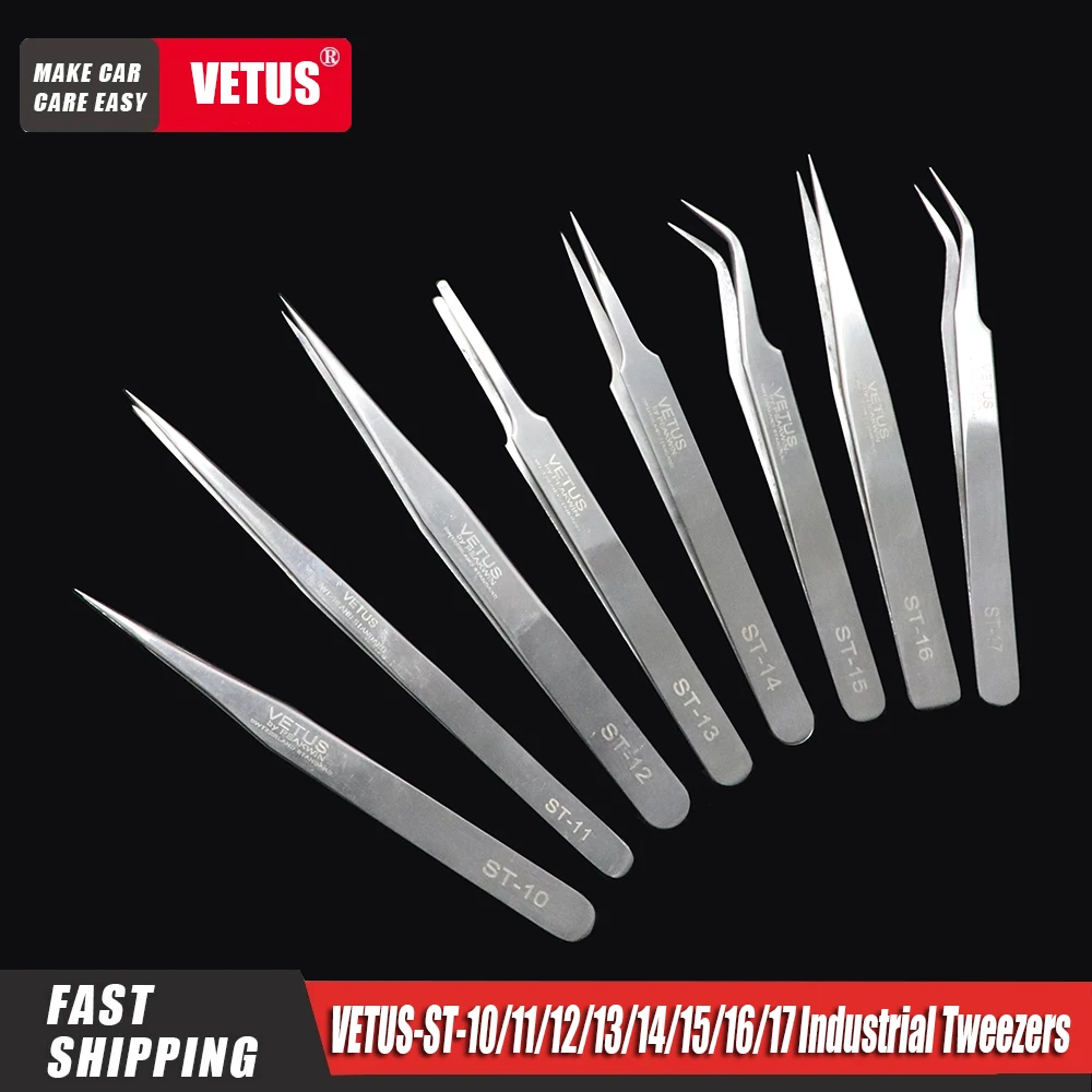 N27 VETUS ST Series Stainless Steel Tweezers Sealed Edge Tweezers