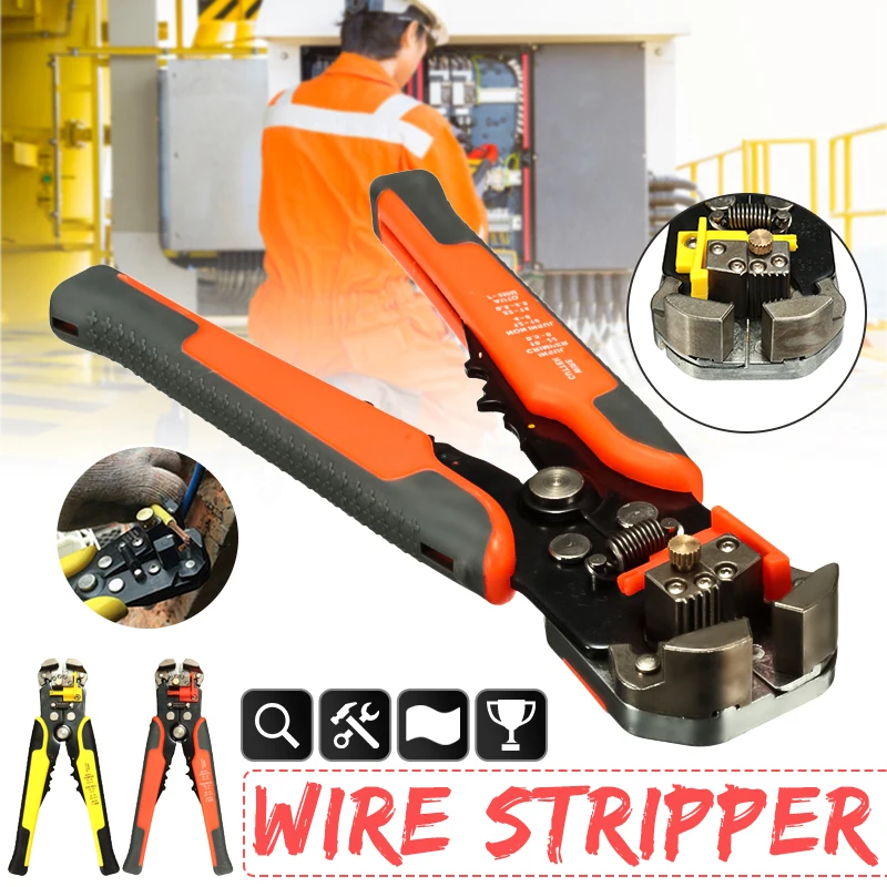 

Crimper Cable Cutter Automatic Wire Stripper Multifunctional Stripping Tools Crimping Pliers Terminal 0.2-6.0mm2 tool