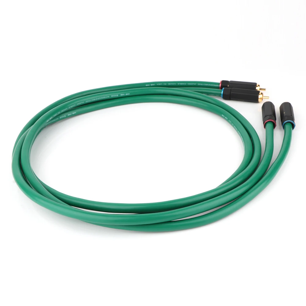 Hi Fi аудио соединительный кабель 2328 позолоченный 2RCA высокое качество 6N OFC RCA